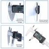 Digital Vernier Caliper, 0-100mm /0-4inch Electronic Caliper with Extra-Large LCD