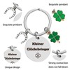 UTEFIF Key Fob, Small Lucky Charm, Key Ring, Inspirational Clover