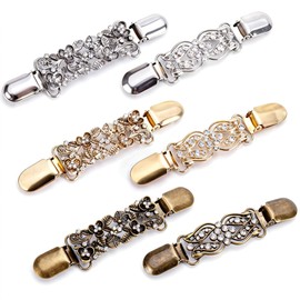 6 Pcs Cinch Clips, Shirt Clips Vintage Dress Clip Back Cinch, Sweater Clip for Women Clothing to Tighten Pant Waist