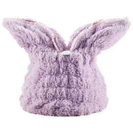 KESYOO Hair Towel, Quick Drying, Hair Towel, Rabbit, Extra Thick, Super Absorbent, Does Not Damage Hair, Hair Band, Facial Washing, Firm, Cute, Hair Cap, Girls, Lifestyle, Adults, Winter, Bath Supplies (Purple)