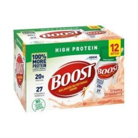 Boost High Protein Strawberry Oral Supplement, 8 oz. Bottle, 12 Pack - CS (24 ct)