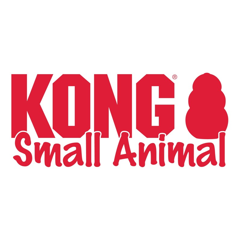 Kong Juguete Interactivo Classic para Aves y Hurones/Conejos, Color Rojo,