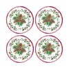 UPware 16-Piece Melamine Dinnerware Set, Includes Dinner Plates, Salad Plates,