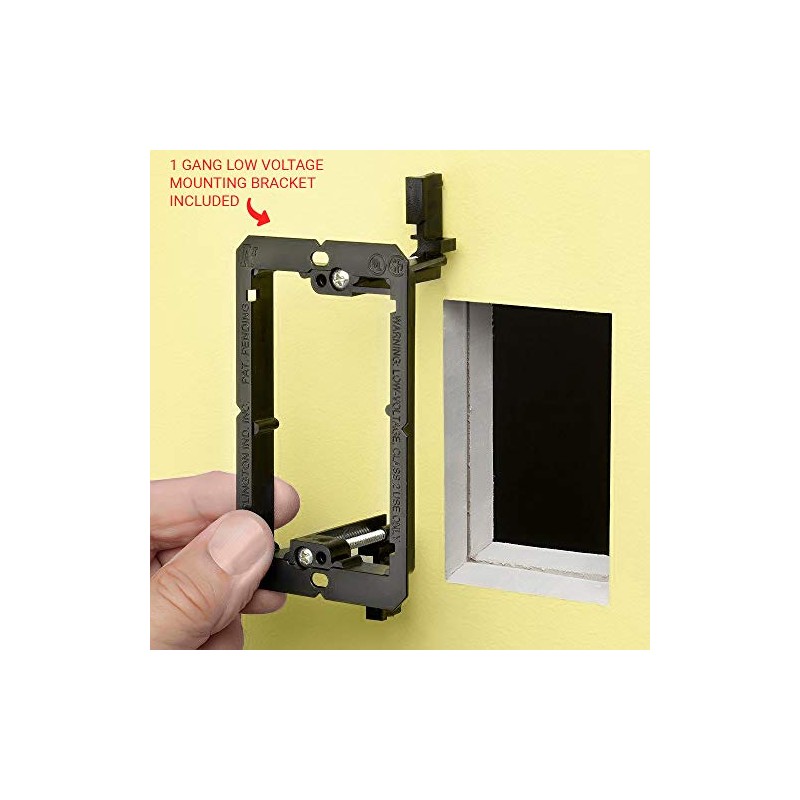 DIYTECH Premium 4 Speaker Wall Plate, Supports 4 Speaker Configurations,