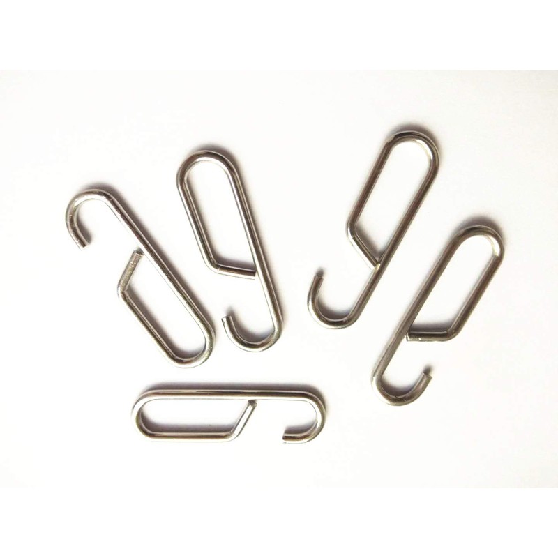 20pcs Stainless Steel Torsion Spring Hooks Safety Parts Trap Torsion