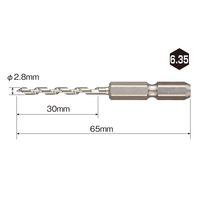 Vessel AHD-3 Drill Bit for 0.1 inch (3 mm) Drill