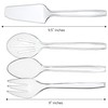 Plasticpro Clear Serving utensils (24, Serving Utensils Set)
