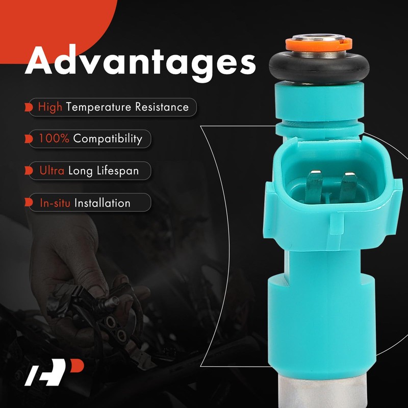A-Premium Set of 4 Fuel Injectors Compatible with Nissan Sentra