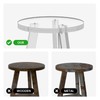 Sumerflos Acrylic Round Corner Shower Stool for Inside Shower -