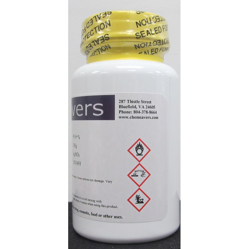 Silver Nitrate, ACS, 99.9+%, 100g