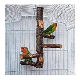 POTATO Parrot Perch, Set of 5, Bird Perch, Nail Sharpener, Natural Wood, Parakeet, Cage Accessory, Wooden Stage, Stand, Beak, Chew Toy Cage Accessory, Parrot Pet Supplies, For Cages, Bird Perch,