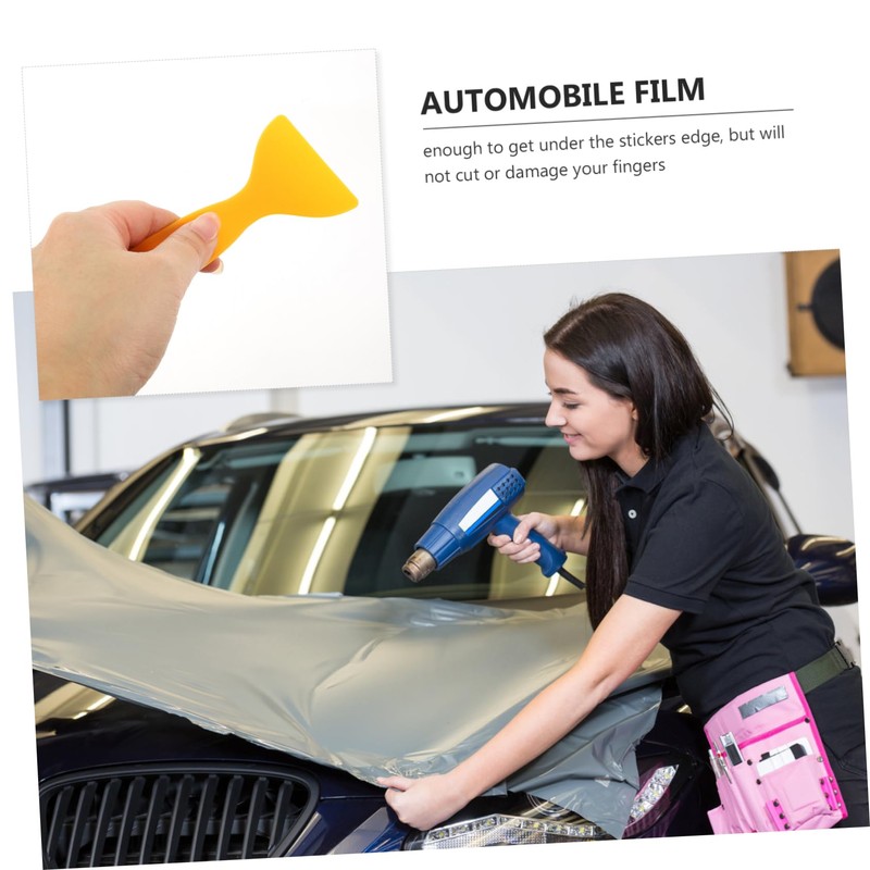 CHILDWEET Vinyl Film Tool 25pcs Yellow Scraper Tool Car Tint