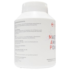 MASTER AMINO POWER PATTERN 99% NNU 1000mg 180 Presslinge vegan Aminosäuren nach Prof. Dr. Lucà- Moretti