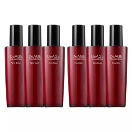 Chamzone 참존 디에이지 레드 에디션 3+3 기초 듀오세트 스킨 로션 120ml 단품 총 6개 Charzon D.A Adage Red Edition 3+3 Basic Duo Set Skin Lotion 120ml Single Item Total 6 [Single option]
