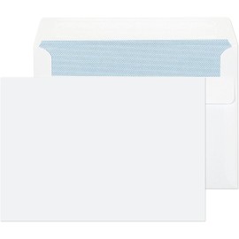 KARRMA | C6 Premium Quality Office White Mailing Envelopes 80 GSM Peel & Seal Wallet Envelopes Peal & Seal Envelopes for Posting mailing Home Office and Ecommerce Etc (50, C6)