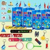 QZYCMHOO 111PCS Science Party Favors Set, Lab Birthday Decorations Including