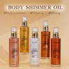 Liyalan Shimmer Body Oil 5 Color Gold 3.38 Fl Oz