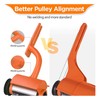 Ejoyous Log Peeler Debarker Multifunctional Chainsaw Debarking Attachment, Efficient Wood