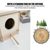 Innovative Wooden Birdhouse Natural and Safe DIY Outdoor Wooden Birdhouse