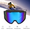 Ski Goggles Double Layer Sun Protection Anti Fog Adjustable Elasticity