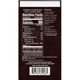 Ghirardelli Double Chocolate Hot Cocoa Mix, 3 Pound Box, (Approximately 43) 0.85 oz Packets with Cocoa Scoop