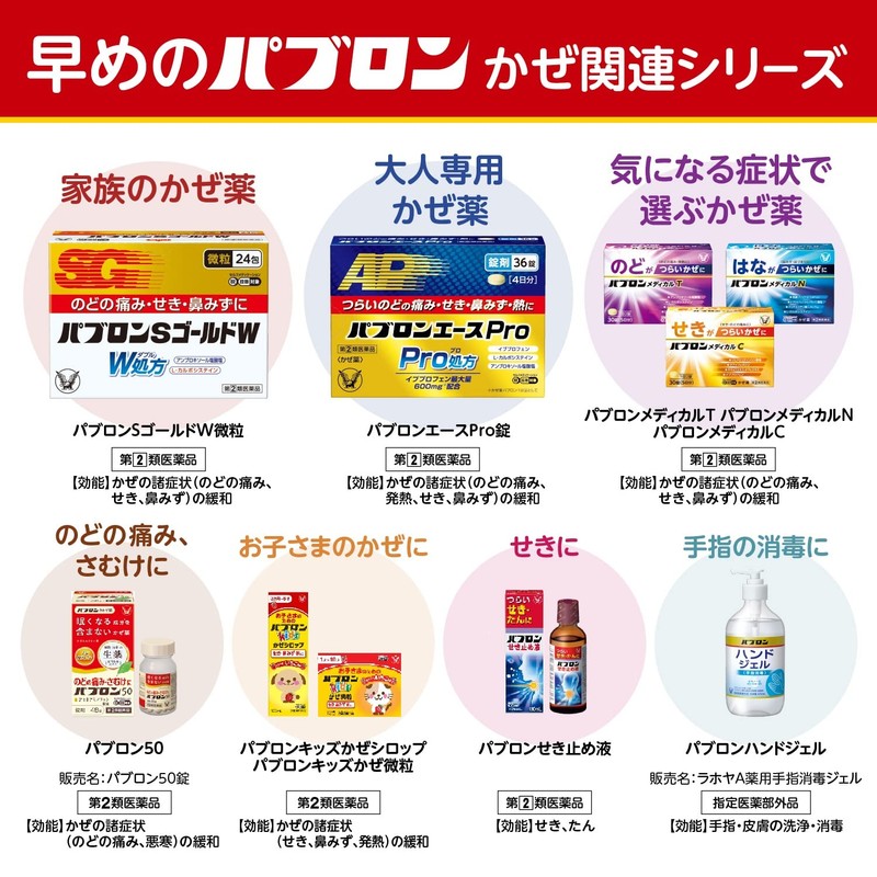 【指定第2類医薬品】パブロンSゴールドW微粒 24包