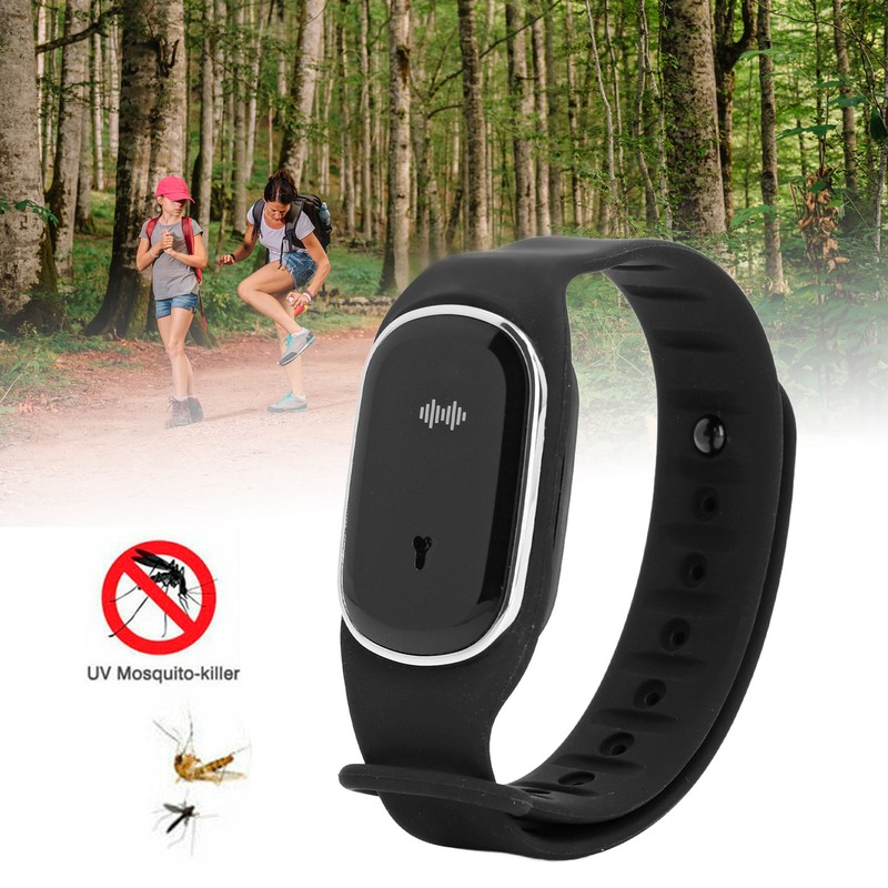 Ultrasonic Mosquito Repellent Watch Fast Charging 3 Gear Clock Function
