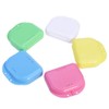 Pack of 5 Braces Box, Dental Orthodontic Retainer Prosthesis Storage
