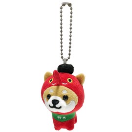 LamPlanning Series - 5 Traveling Mameshiba Key Holder, Mascot, Ball Chain, Back Charm, Cute, Fluffy, Dog, Shiba Inu, Mameshiba, Healing, Braun