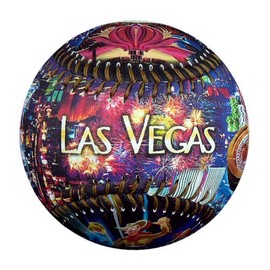 EnjoyLife Inc Las Vegas by Night Souvenir Baseball