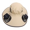 Detachable Sun Fan Hat 3 Speeds Adjustable UPF50 Breathable Wide