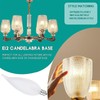 MMBGJKG Flame Tip Chandelier Light Bulb， 60W E12 Candelabra Base,Candle
