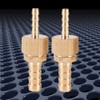 2pcs Hose Nozzle Connector Brass Hose Barb Quick Release Pack