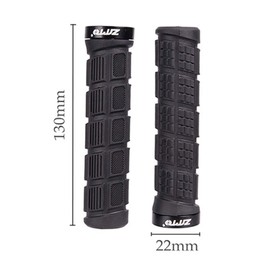 Bicycle Handlebar Grips, Bike Anti-Slip Grips Bike Rubber Shockproof Covers with Aluminum Lock for MTB/BMX Scooter Urban Bike(Green)