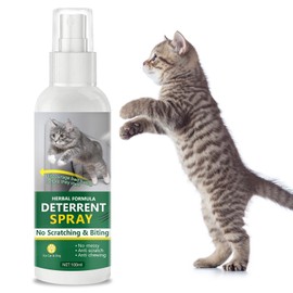 TRIXES Cat Deterrent Spray,Natural Cat Scratch Deterrent for Furniture, Cat Spray Deterrent for Pet Behavior Training, Indoor and Outdoor Use, Anti-Scratch Formula for Cats