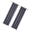 Blackout Curtain Polyester Bedroom Darkening Curtains Dark Grey for Household