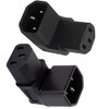 IEC 320 C14 to C13 Right Angle AC Adapter, tunghey