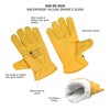SAFTA Fleece lined thermal work gloves, Winter Leather Driving Gloves