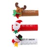 Gadpiparty 3-Piece Christmas Themed Refrigerator Handle Covers Fabric Door Handle