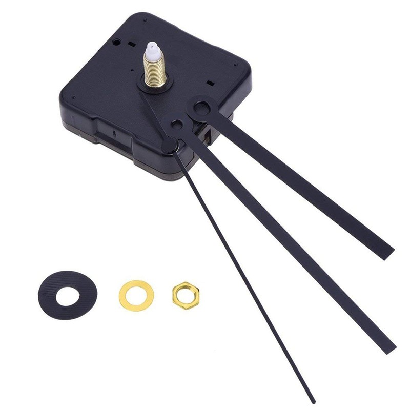 Ultnice Clock Mechanism, Silent Clock Accessory for DIY, Black