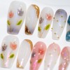 Sun&Beam Nails Handmade Nail Tip, Medium, Long, Ballerina, Pink, Blue,