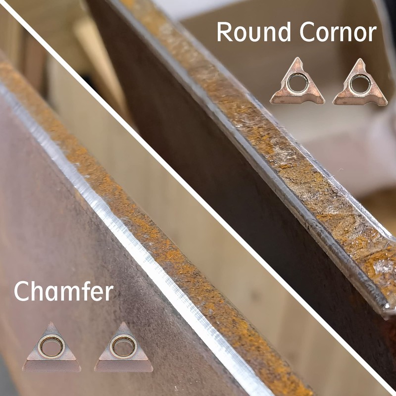 Tungsten Alloy Chamfered Angle Insert Set for Chamfering Machines, Ideal