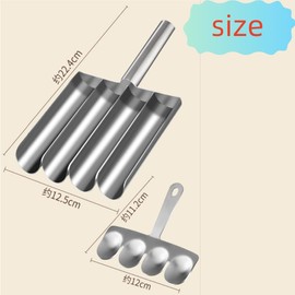HIDOSNG Meatball Scoop Ball Maker Tool, 304 Stainless Steel Stainless Steel Meatball Shape Ball Maker, Three Tubes Meatball Shape Maker, Creative Kitchen Triple Meatball Maker for Meatball Lovers
