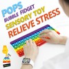 Exun Push Pops Bubble Fidget Sensory Toys Rainbow Popping Silicone