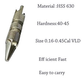 HSS 630 Carbon Steel Case Deburring and Chamfer Tool, Fits 0.16-0.6 & 0.16-0.45 Caliber, Hardness 40-45 HRC, Fast, Efficient and Portable by yeseje (0.16-0.45Cal VLD)