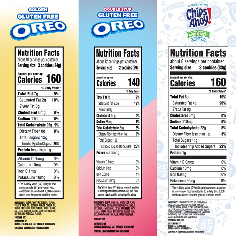 OREO and CHIPS AHOY! Gluten Free Cookies Variety Pack, OREO