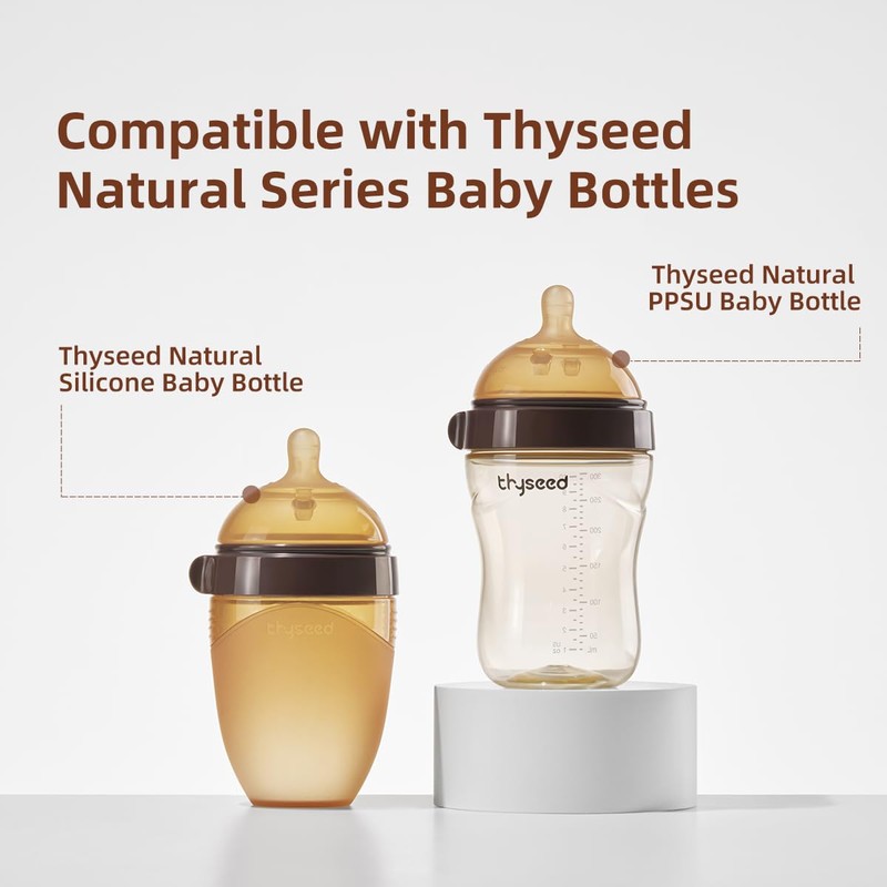 Thyseed Baby Bottle Nipple Infant Silicone Replacement Nipples 0-3 Month