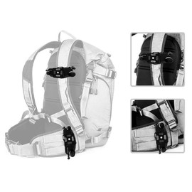 Camera Holder Clip Backpack Mount Belt Clip Quick Release Aluminum Alloy for SLR Camera GoPro Hero Insta360 Action Camera (Blue)