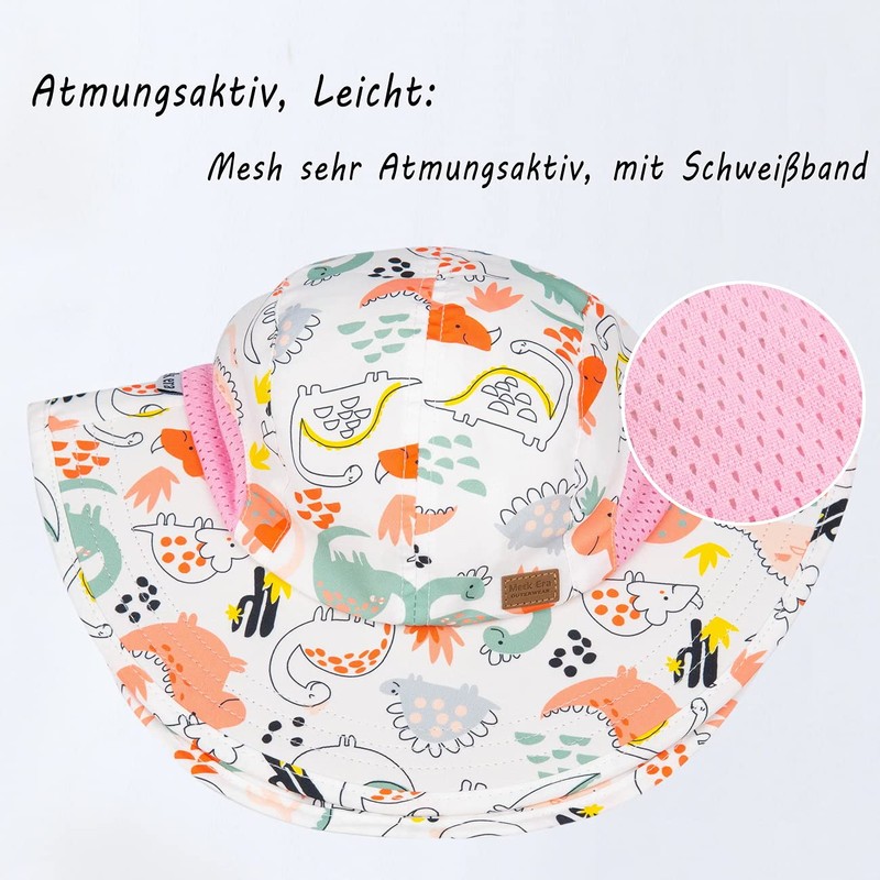 Foruhoo Sun Hat Boys Girls with Neck Protection, Hat UV