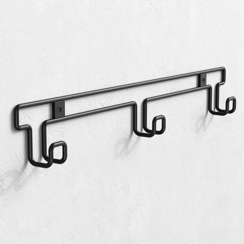PANGTON Hat Rack for Wall, [2-Pack] Metal Hat Organizer for